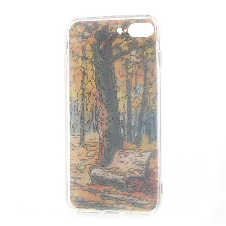 EDIVIA Embossment Oil Painting Autumn Pattern TPU Phone Case for iPhone 7 Plus 5.5 inch-7