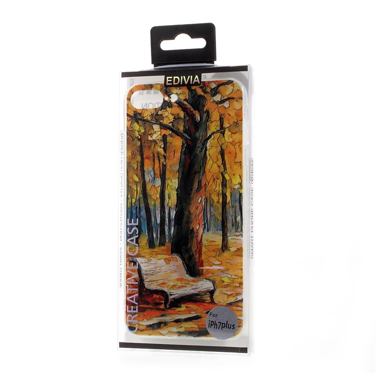 EDIVIA Embossment Oil Painting Autumn Pattern TPU Phone Case for iPhone 7 Plus 5.5 inch-8