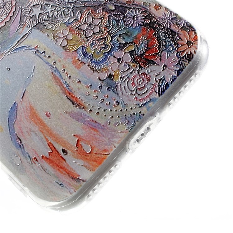 EDIVIA Embossment Colorful Elk Pattern TPU Phone Case Shell for iPhone 7 4.7 inch-6