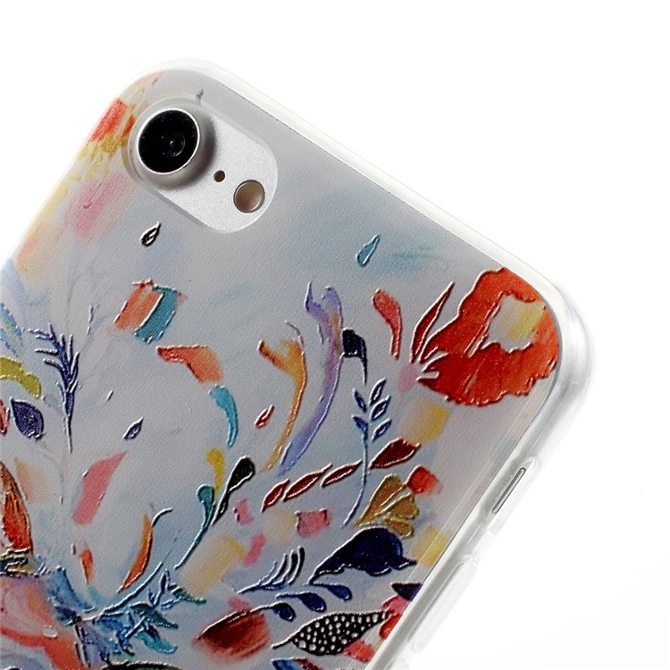 EDIVIA Embossment Colorful Elk Pattern TPU Phone Case Shell for iPhone 7 4.7 inch-7