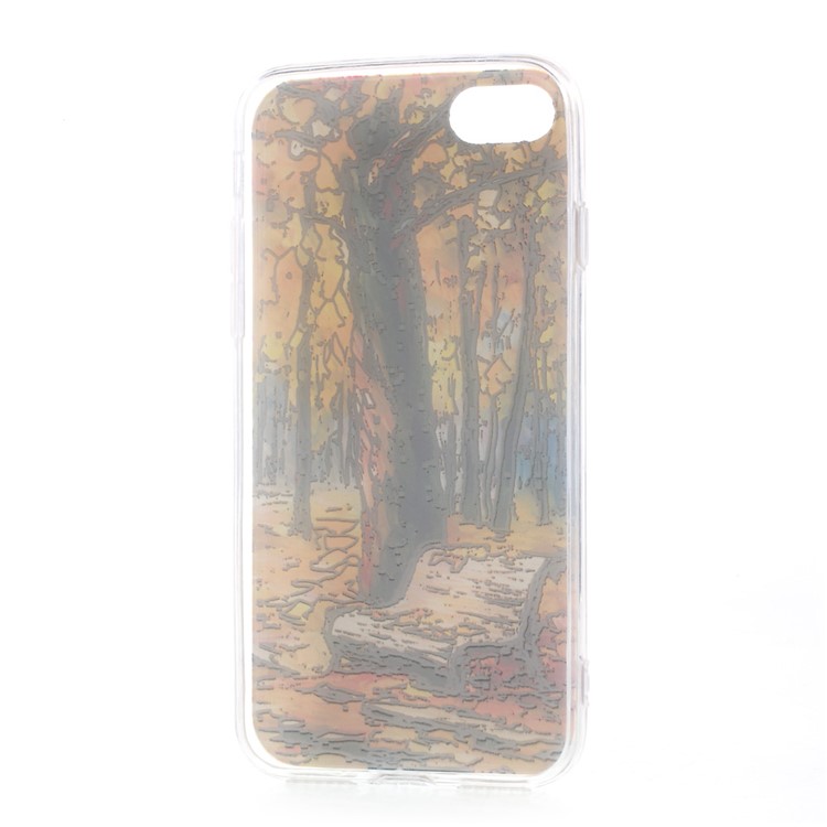 EDIVIA Embossment Oil Painting Autumn Pattern TPU Phone Case for iPhone 7 4.7 inch-8