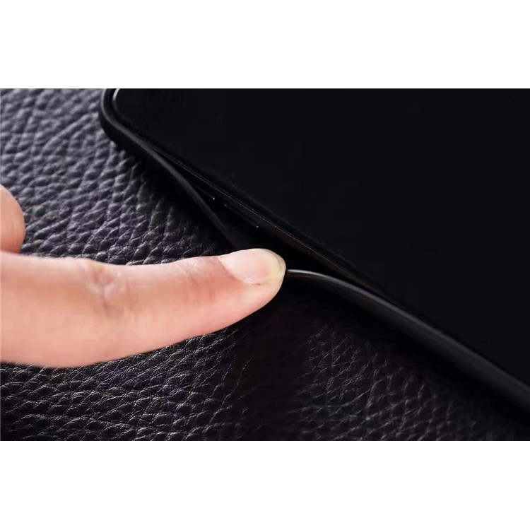 EDIVIA Crocodile Texture Leather Metal Coated PC TPU Back Case for iPhone 7 4.7 inch - Black-6