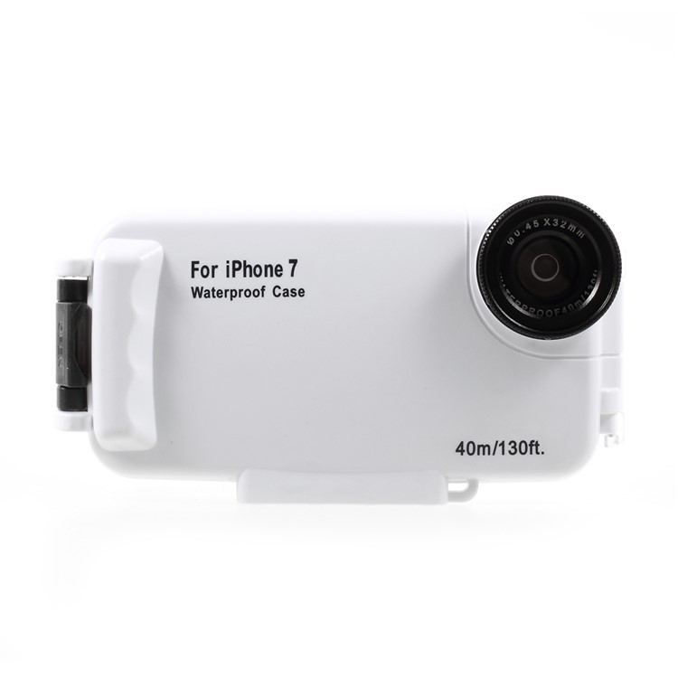 MEIKON 40m/130ft Underwater Case IPX8 Waterproof Diving Case for iPhone 7 4.7 inch - White-2