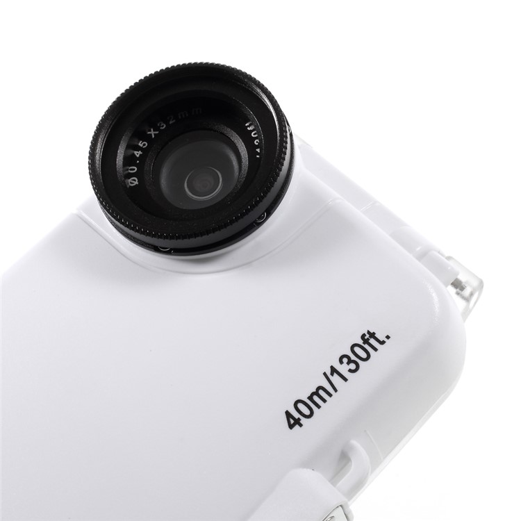 MEIKON 40m/130ft Underwater Case IPX8 Waterproof Diving Case for iPhone 7 4.7 inch - White-3