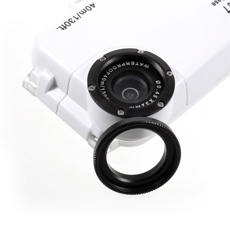 MEIKON 40m/130ft Underwater Case IPX8 Waterproof Diving Case for iPhone 7 4.7 inch - White-4