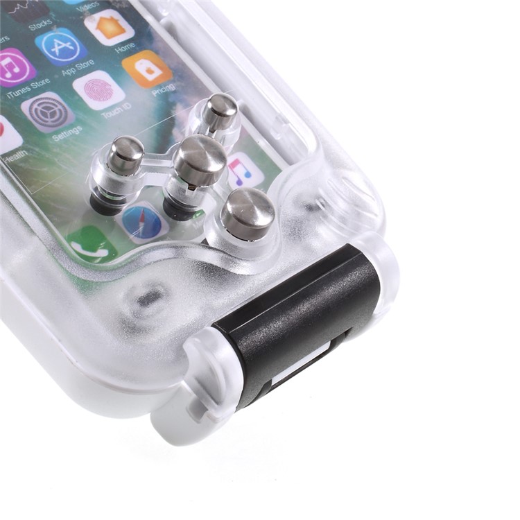 MEIKON 40m/130ft Underwater Case IPX8 Waterproof Diving Case for iPhone 7 4.7 inch - White-6