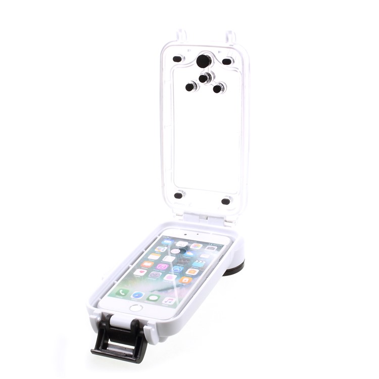MEIKON 40m/130ft Underwater Case IPX8 Waterproof Diving Case for iPhone 7 4.7 inch - White-8