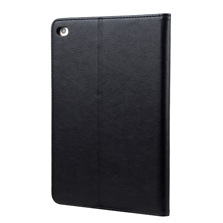 CMAI2 Leather Card Slots Stand Case with Stylus Pen Holder for iPad Mini 4 - Black-2