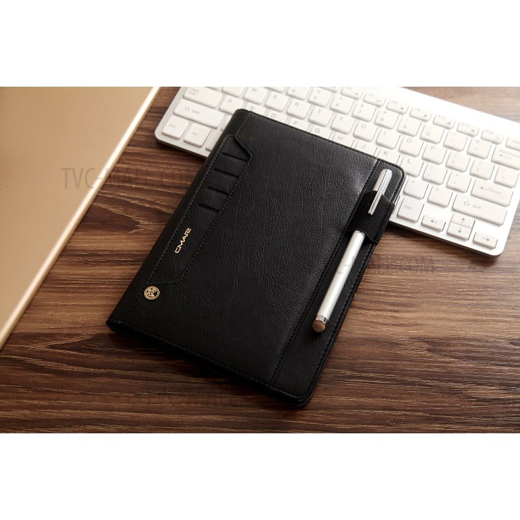 CMAI2 Leather Flip Cover Case with Photo/Card Slots for iPad Air 2 - Black-15