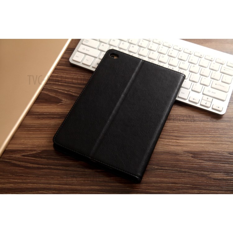 CMAI2 Leather Flip Cover Case with Photo/Card Slots for iPad Air 2 - Black-16