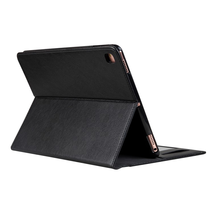 CMAI2 Leather Flip Cover Case with Photo/Card Slots for iPad Air 2 - Black-2