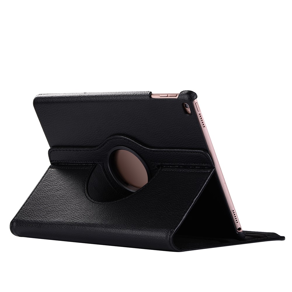 Pour IPad 9.7 (2018) / 9,7 (2017) Tablette En Cuir Smart Stand Rotary Stand Standard Stand Smart Cuir - Noir-3