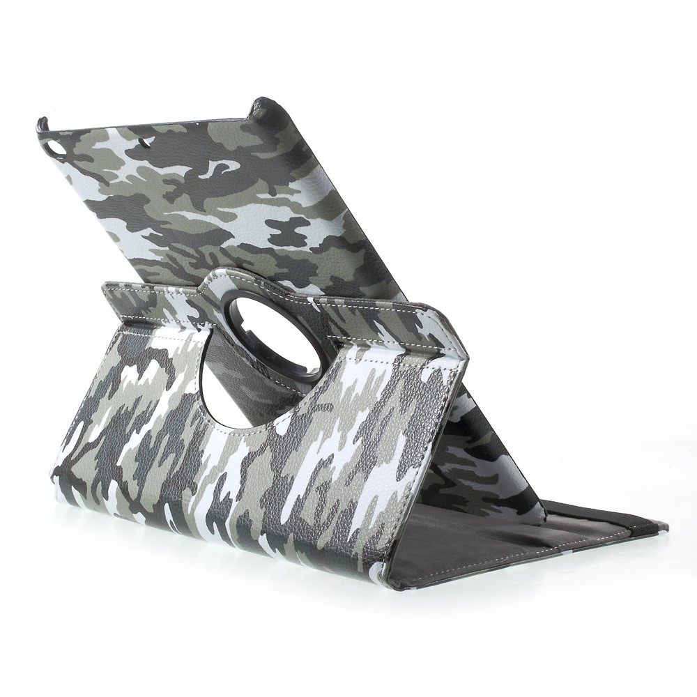 PU Leather Rotary Stand Cover Case for iPad 9.7 (2018) / 9.7 (2017) - Camouflage Pattern / Green-6