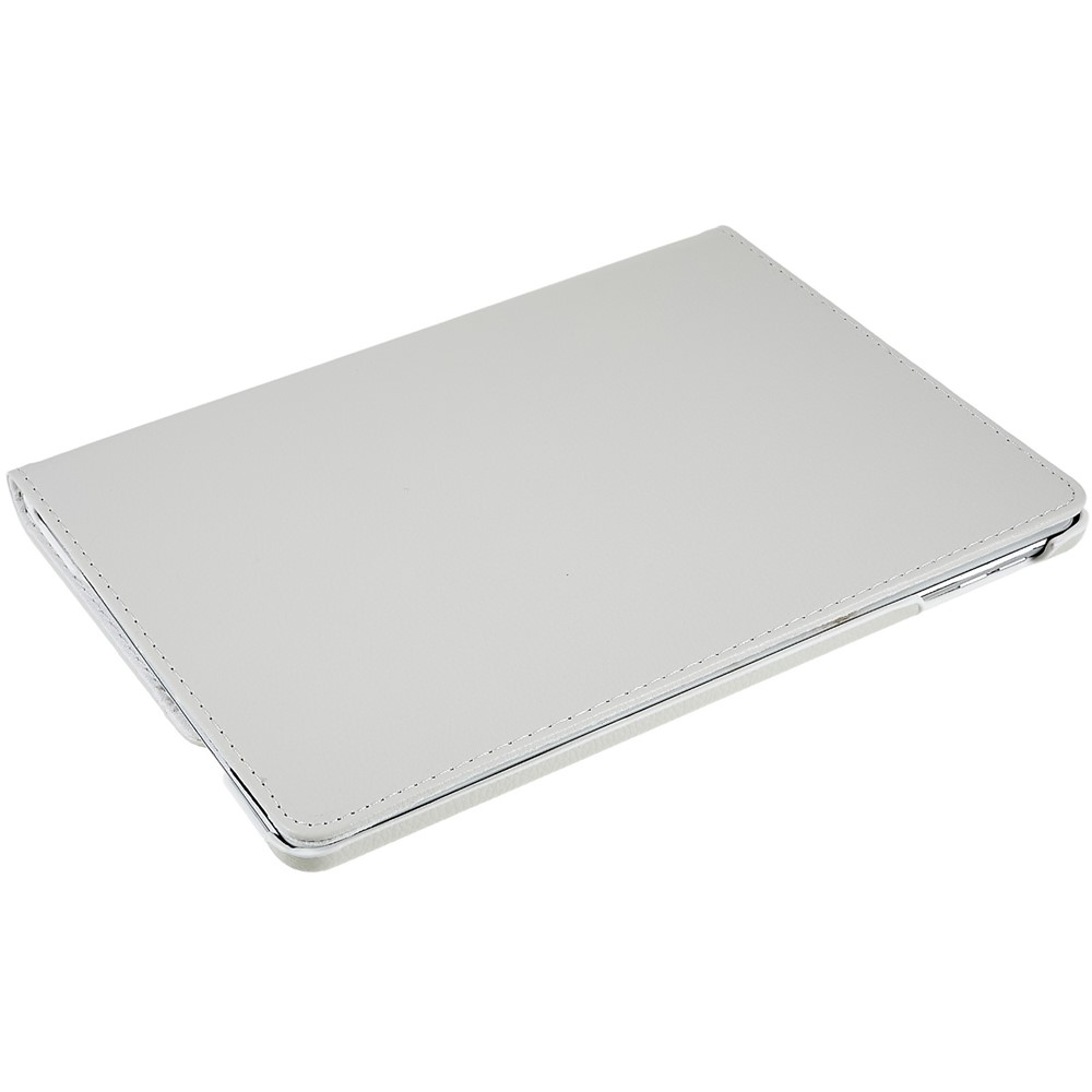 For iPad 9.7 (2018) / 9.7 (2017) / Air 2 / Air 360 Degree Rotary Stand Litchi Texture Leather Cover - White-5