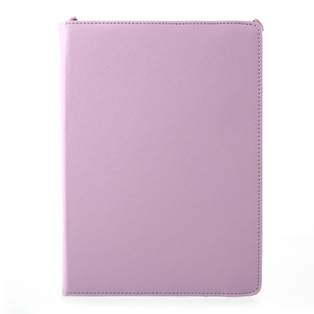 360 graus rotativo stand litchi textura couro casing acessório para iPad 9.7 (2017) - rosa-6