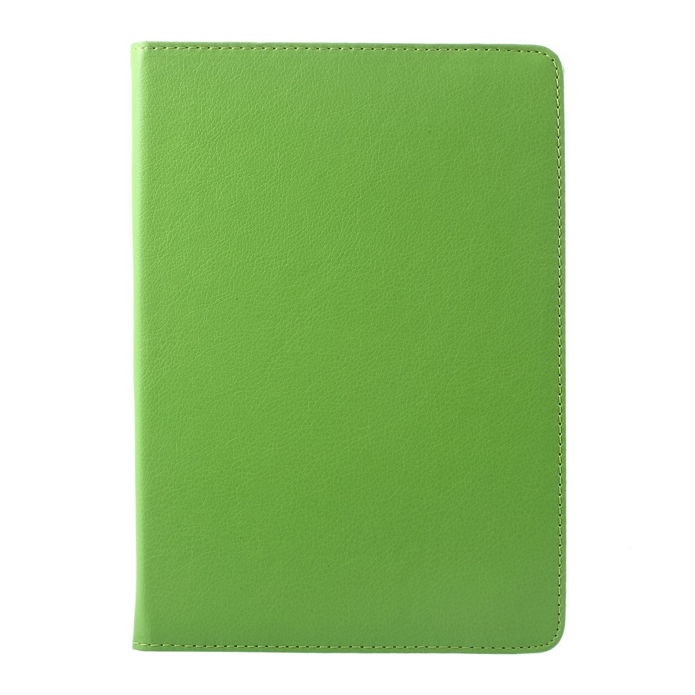 Cuero de cuero rotatorio del grano del Litchi de 360 ??grados para el iPad 9.7(2017) - Verde-6