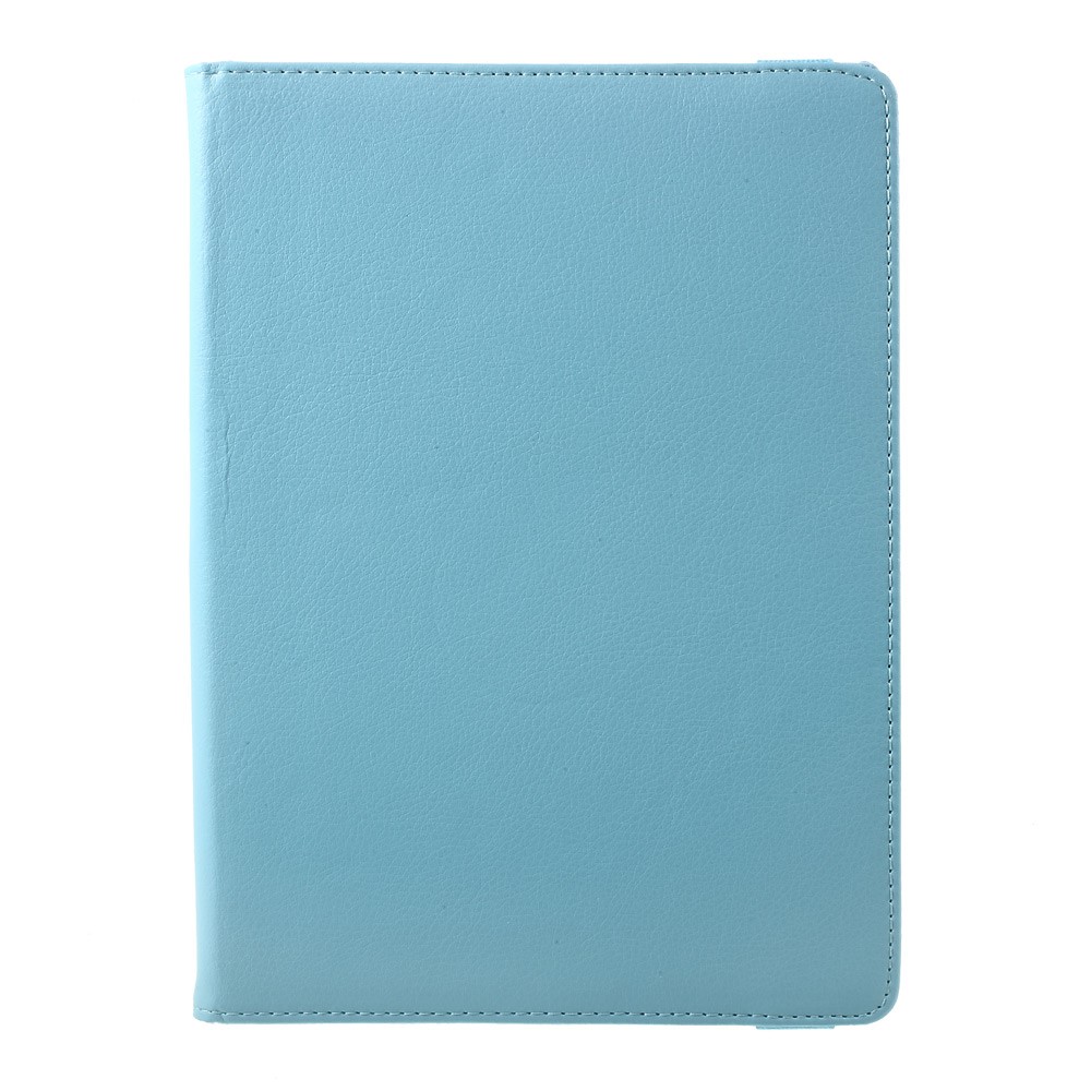 Für iPad 9.7(2017) 360 Grad Rotation Stand Litchi Korn Leder Cover Shell - Baby blau-6