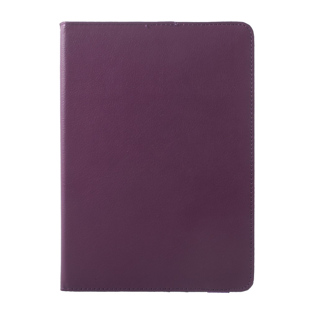 For iPad 9.7 (2018) / 9.7 (2017) / Air 2 / Air 360 Degree Rotary Litchi Grain Stand Leather Protective Shell - Purple-6
