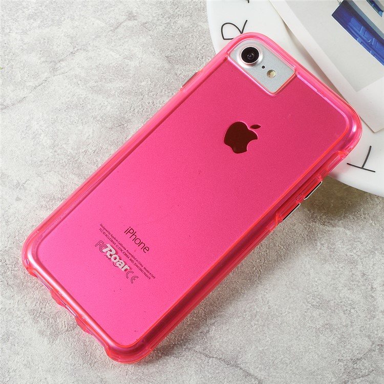 ROAR KOREA Bright Clear TPU Rim + PC Back Case for iPhone 7 4.7 inch - Rose-3