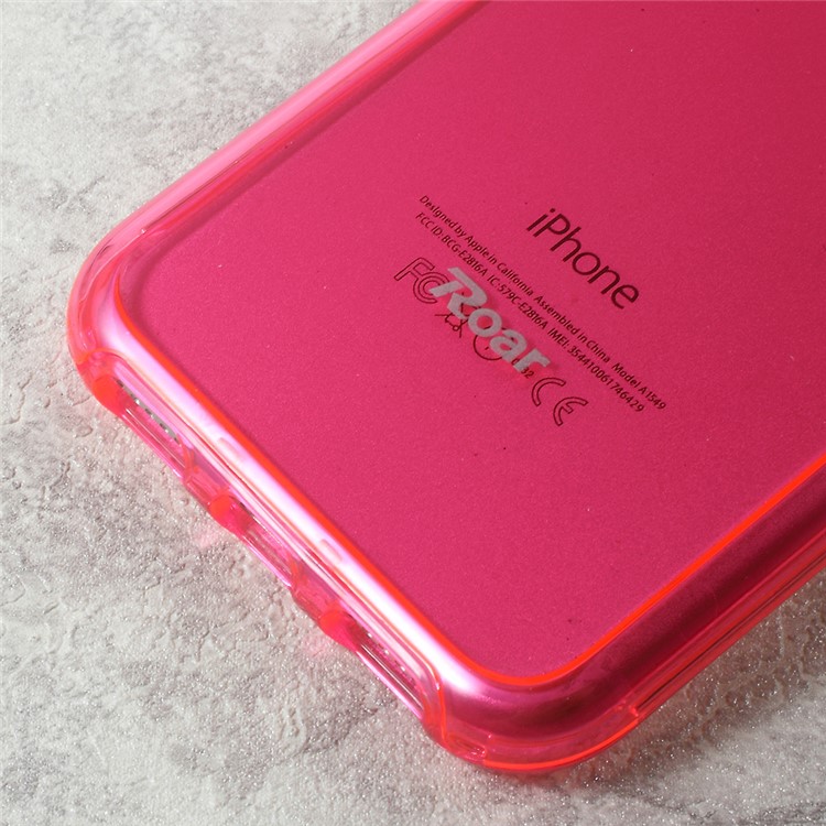 ROAR KOREA Bright Clear TPU Rim + PC Back Case for iPhone 7 4.7 inch - Rose-5