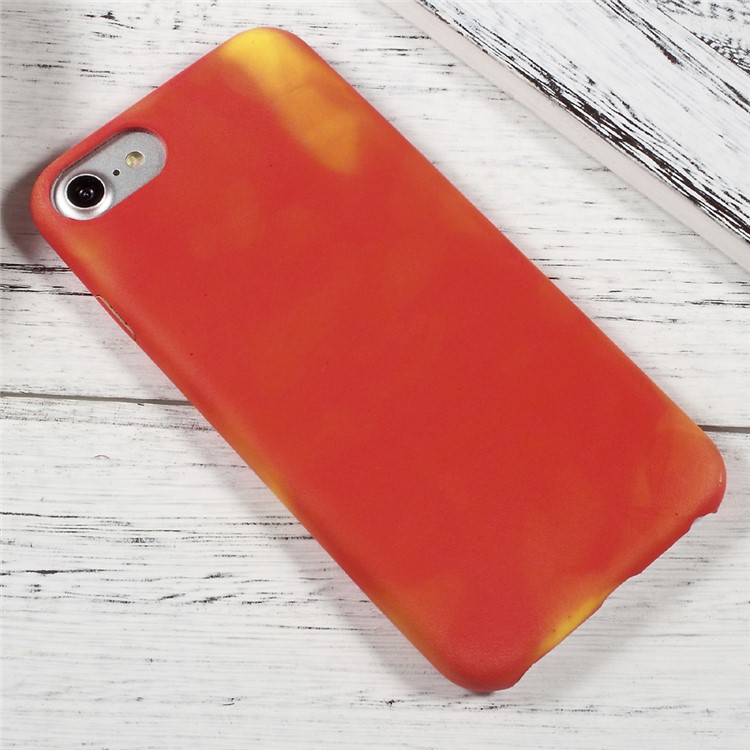Heat Sensitive Color Changing TPU Back Cover for iPhone 7 4.7 inch - Orange-3