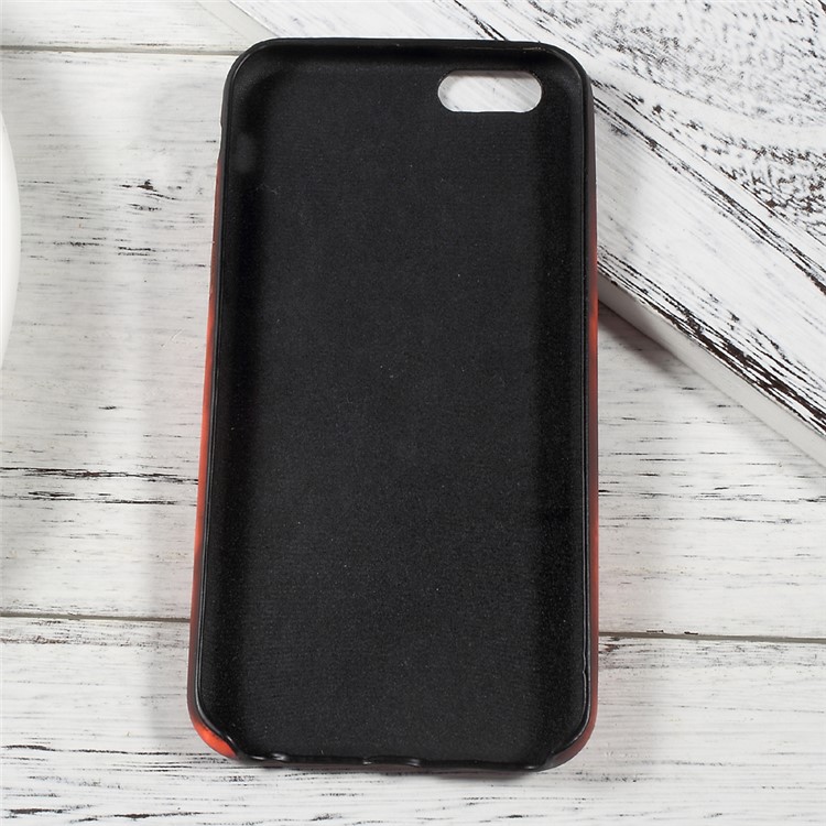 Thermal Induction Fluorescent Color Changing TPU Back Cover for iPhone6s 6 4.7 inch - Black-7
