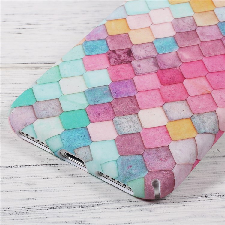 Matte Finish Embossed PC Back Case for iPhone 8 / 7 - Colorful Mermaid Scale-5