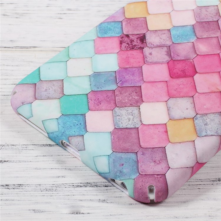 Embossed Pattern Matte PC Hard Case for iPhone 6s Plus/6 Plus - Colorful Mermaid Scale-6