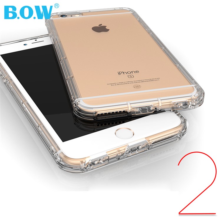 BOW Drop-Proof Clear Soft TPU Shell Case for iPhone 6s 6-3