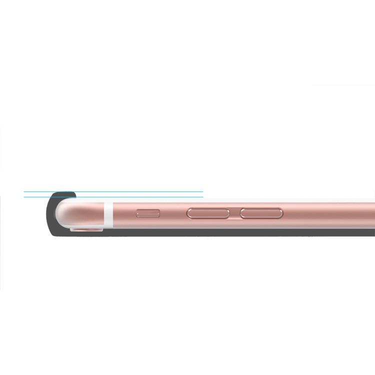 BOW Shock Absorption Clear Soft TPU Case with ABS Kickstand for iPhone 6s 6 - White-8