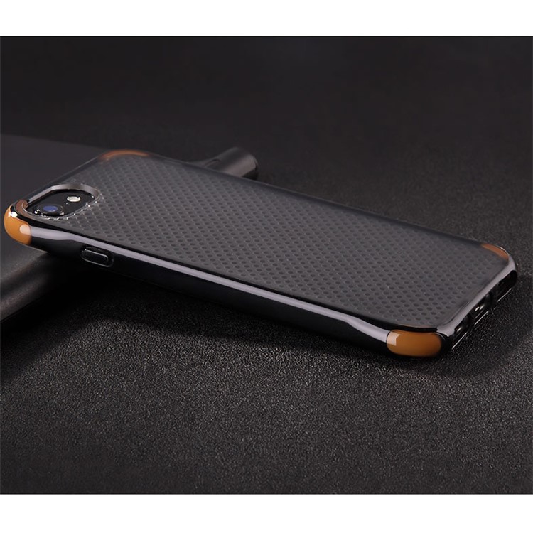 BOW Drop-proof Shock Absorption TPU Case for iPhone 7 - Black-1