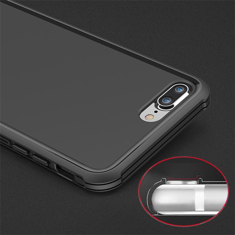 BOW Anti-fingerprint Matte Soft TPU Case for iPhone 7 Plus - Black-11