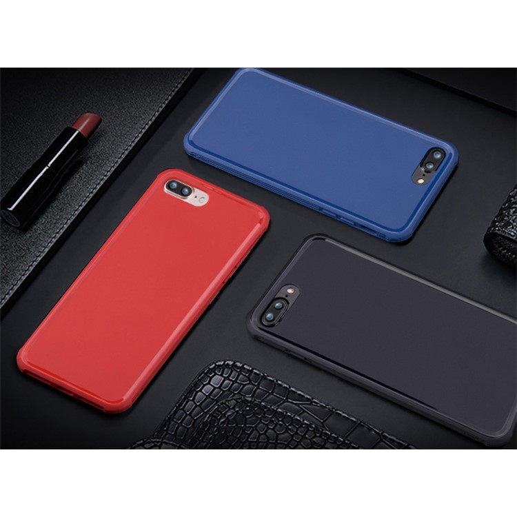 BOW Anti-fingerprint Matte Soft TPU Case for iPhone 7 Plus - Black-14
