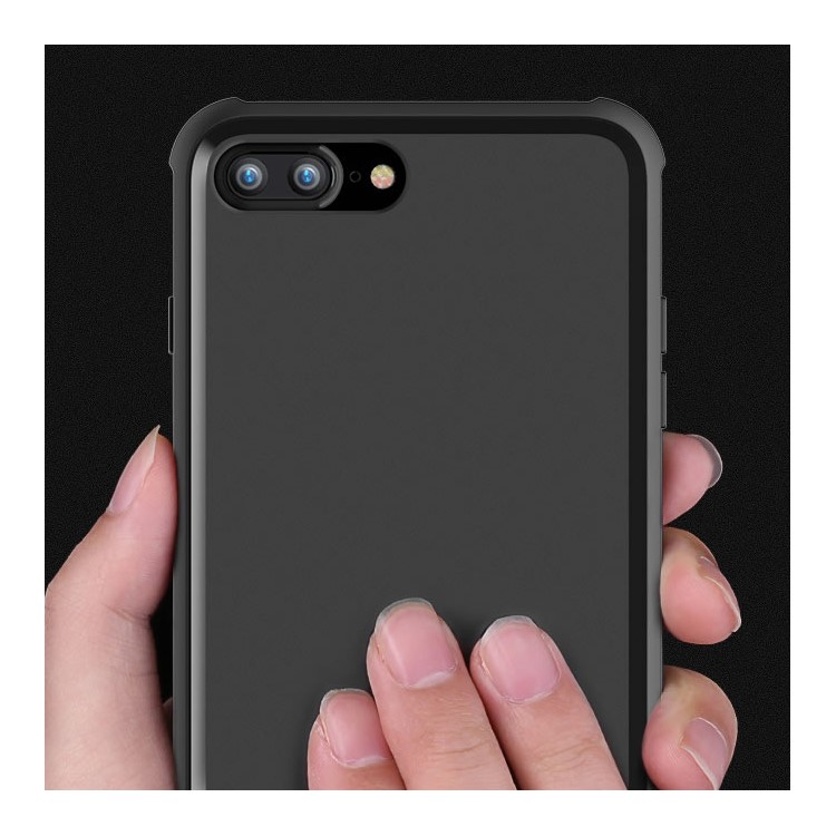 BOW Anti-fingerprint Matte Soft TPU Case for iPhone 7 Plus - Black-3