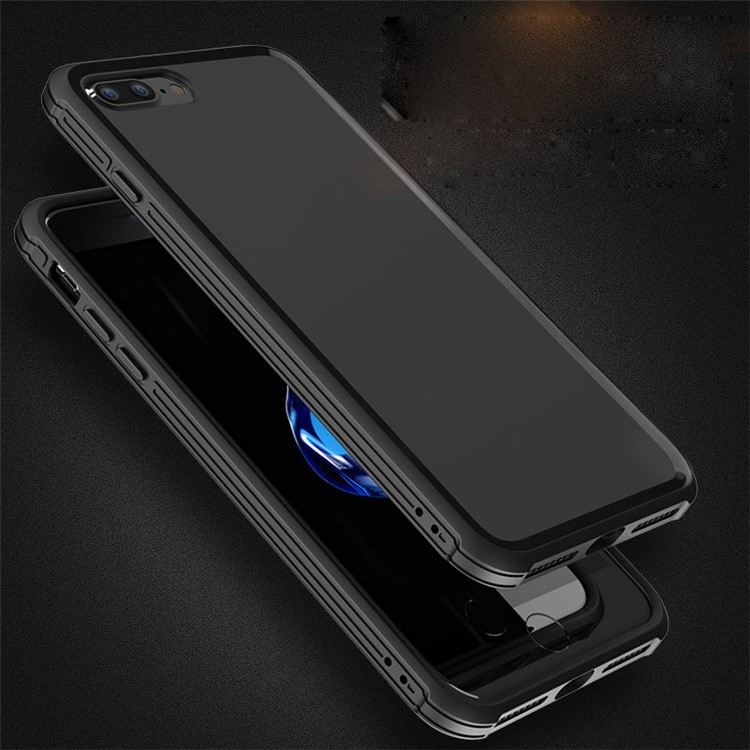 BOW Anti-fingerprint Matte Soft TPU Case for iPhone 7 - Black-2