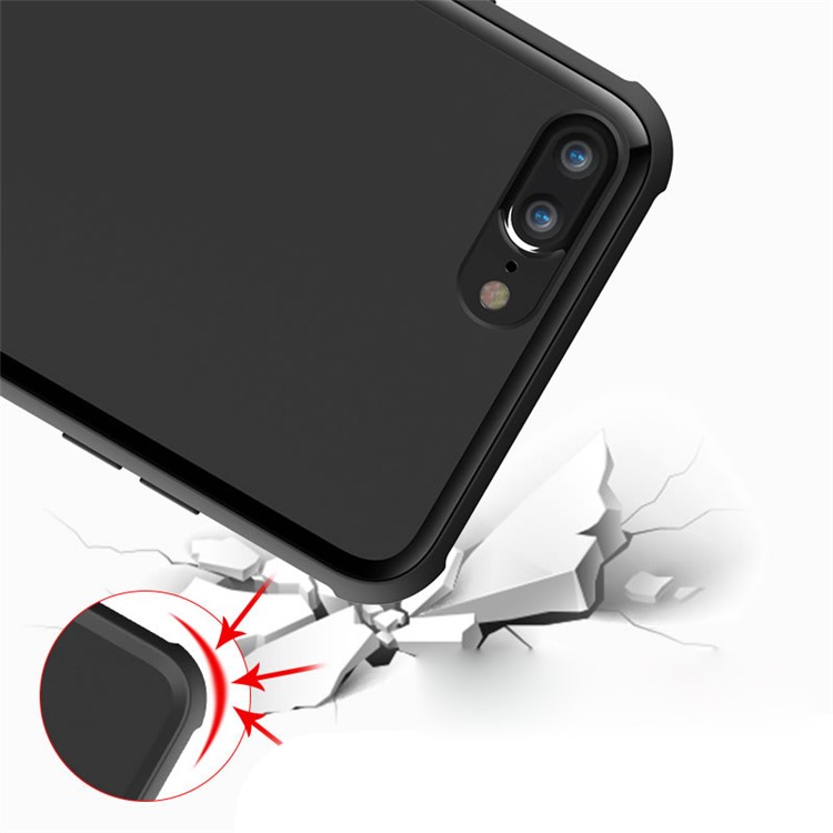 BOW Anti-fingerprint Matte Soft TPU Case for iPhone 7 - Black-4