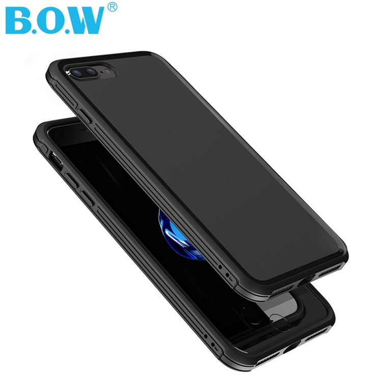 BOW Anti-fingerprint Matte Soft TPU Case for iPhone 7 - Black-5