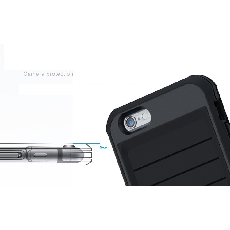 BOW Wrapped Snap-on Drop-proof TPU Case for iPhone 6s Plus / 6 Plus - Black-4