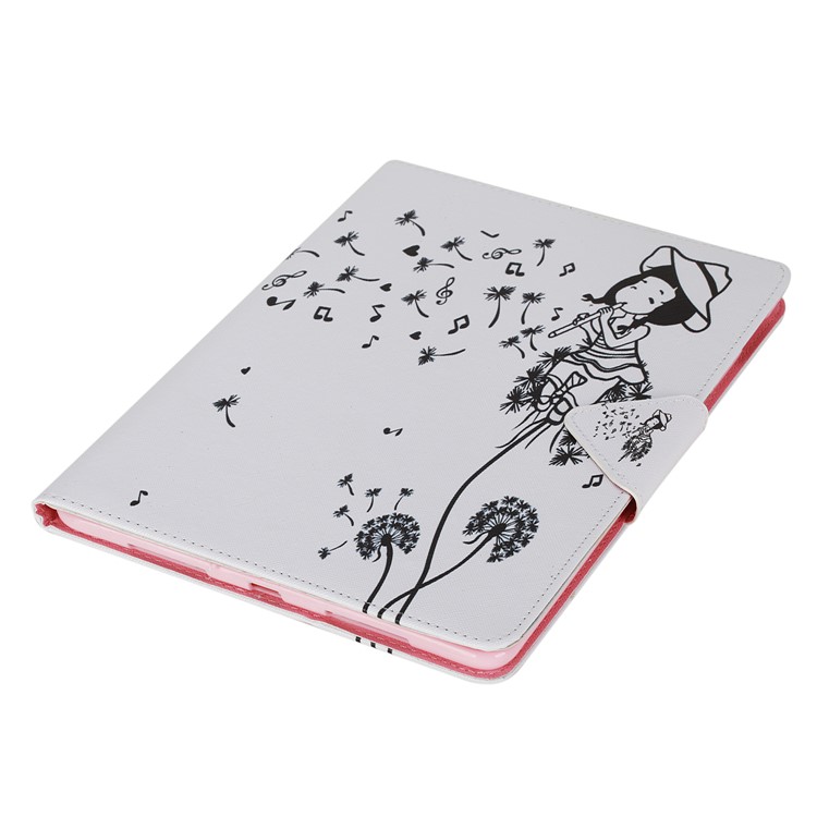 Pattern Printing Leather Wallet Stand Case for iPad Pro 9.7 inch - Girl Playing Flute-5