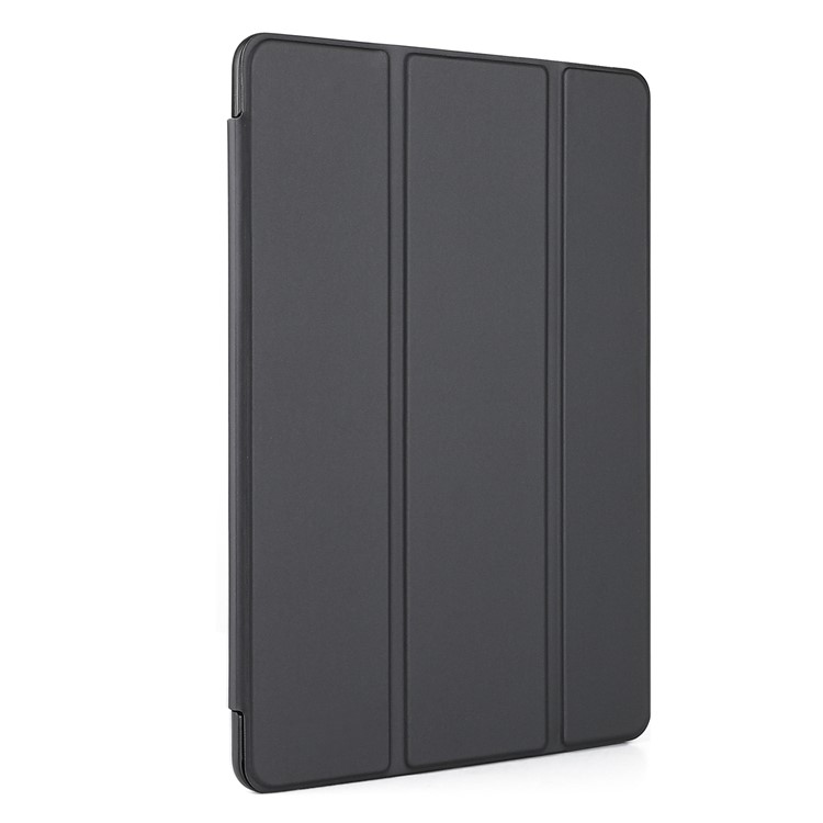 For iPad 9.7-inch (2017) Tri-fold Stand Smart Wake Sleep Leather Case - Black-5