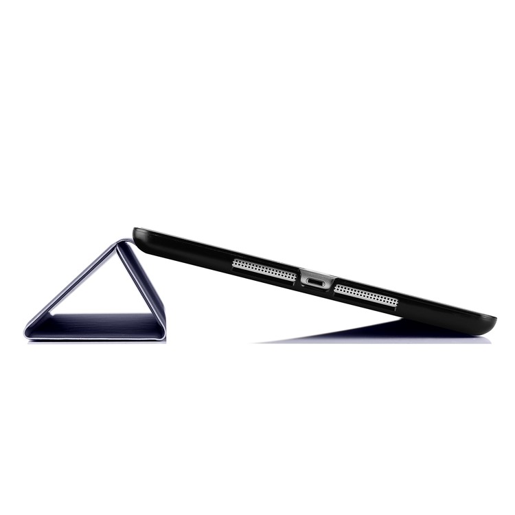 Tri-fold Smart Leather Stand Case Accessory for iPad 9.7-inch (2017) - Dark Blue-3