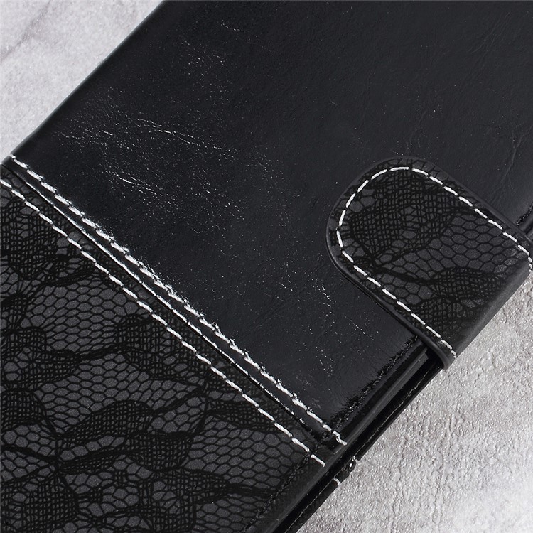 Dual-color Wallet Stand Leather Cell Phone Case for iPhone 6s Plus / 6 Plus - Black / Grey-9