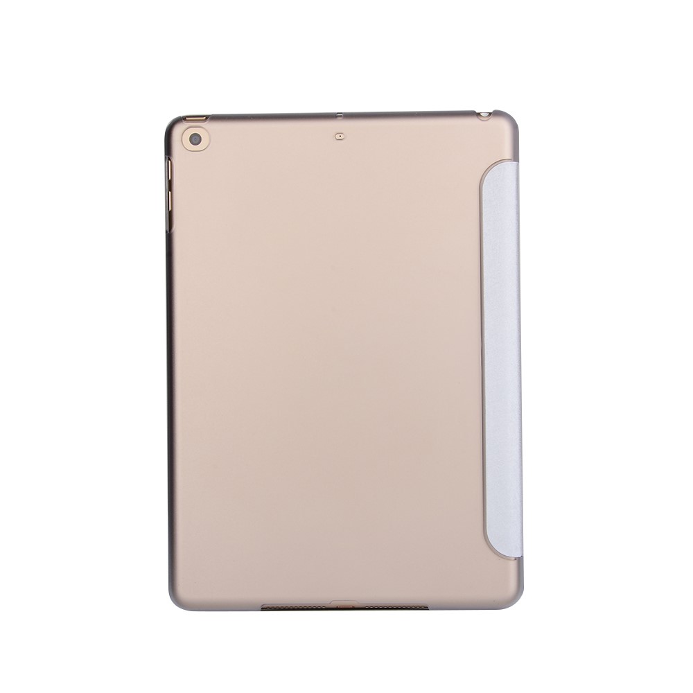 Per iPad 9.7-pollice(2017) Seta di Origami Origami Stile Smart Leather Sleep Case- Argento-2