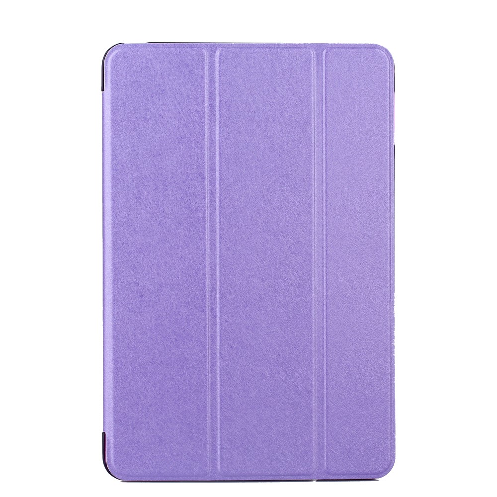 Étui Smart Shell En Cuir PU À Trois Volets Pour Ipad 9.7 Pouces (2017) - Violet-1