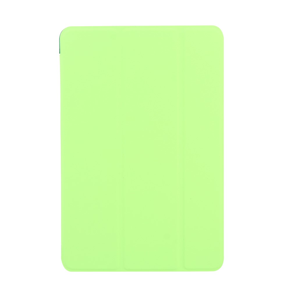 Smooth Surface Tri-fold Smart Leather Cover with Stand for iPad 9.7 (2018) / 9.7 (2017) - Green-1