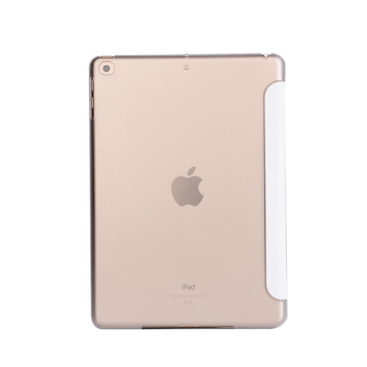 Smooth Surface Y Shape Origami Stand Leather Smart Cover for iPad 9.7 (2018) / 9.7 (2017) - White-2