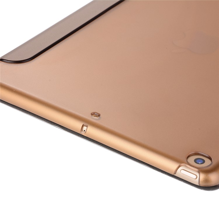 Smooth Surface Y Shape Origami Stand Leather Smart Sleep Case for iPad 9.7 (2018) / 9.7 (2017) - Gold-6