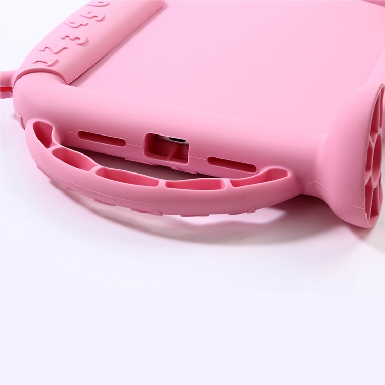 3D Cute Baby Monster Shockproof Kids Silicone Case Cover for iPad 9.7-inch (2017) - Pink-6