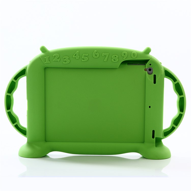 3D Cute Baby Monster Kids Shockproof Silicone Tablet Case for iPad 9.7-inch (2017) - Green-2