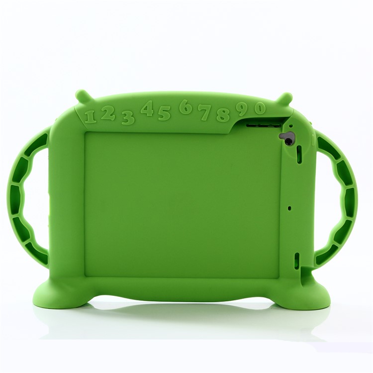 3D Cute Baby Monster Kids Shockproof Silicone Tablet Case for iPad 9.7-inch (2017) - Green-4